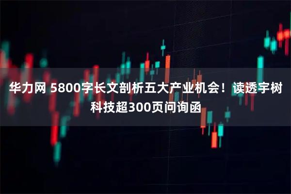 华力网 5800字长文剖析五大产业机会！读透宇树科技超300页问询函