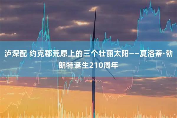 泸深配 约克郡荒原上的三个壮丽太阳——夏洛蒂·勃朗特诞生210周年