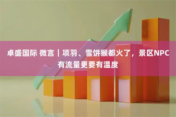 卓盛国际 微言｜项羽、雪饼猴都火了，景区NPC有流量更要有温度